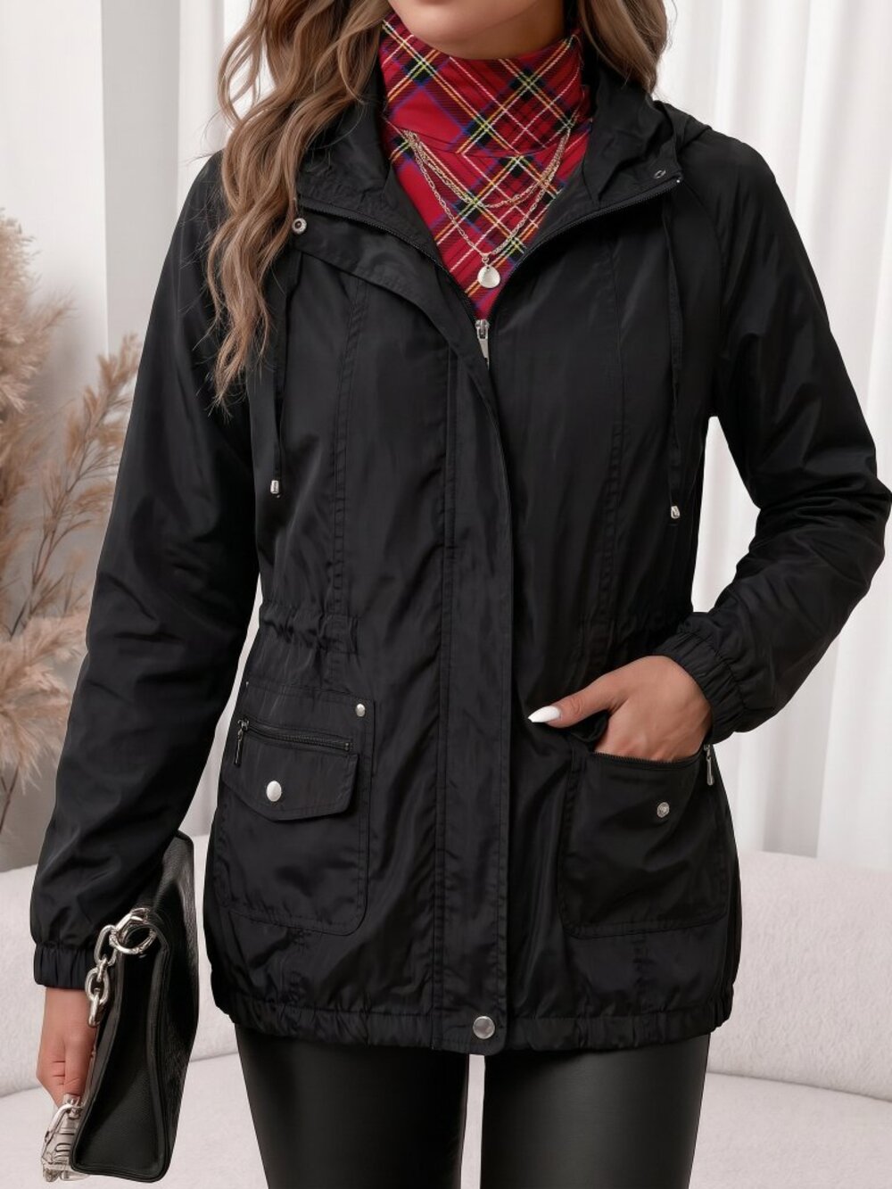 Tribal Black Rain Jacket